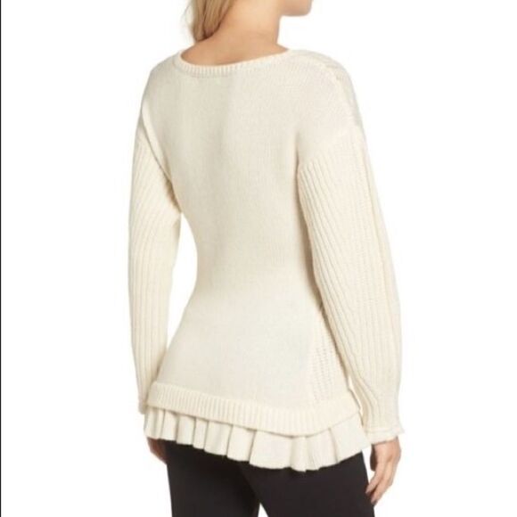 Nwt-Olivia Palermo+Cheasea28 Wool+Cashmere Sweater - Picture 2 of 8